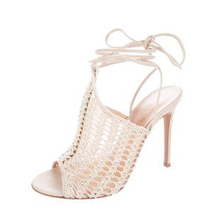 GIANVITO ROSSI BARDOT CROCHET SANDAL - Size 39